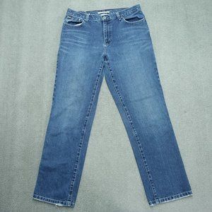 Tommy Hilfiger Denim Jeans Women's Size 12 Blue Boyfriend Mid Rise 100% Cotton